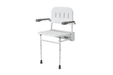 Shower Seat - Wall Mounted - With Arms from Ulitmate Healthcare - Mobility 2 You.