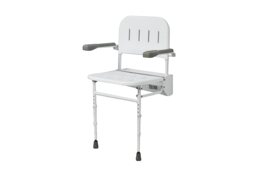 Shower Seat - Wall Mounted - With Arms from Ulitmate Healthcare - Mobility 2 You.