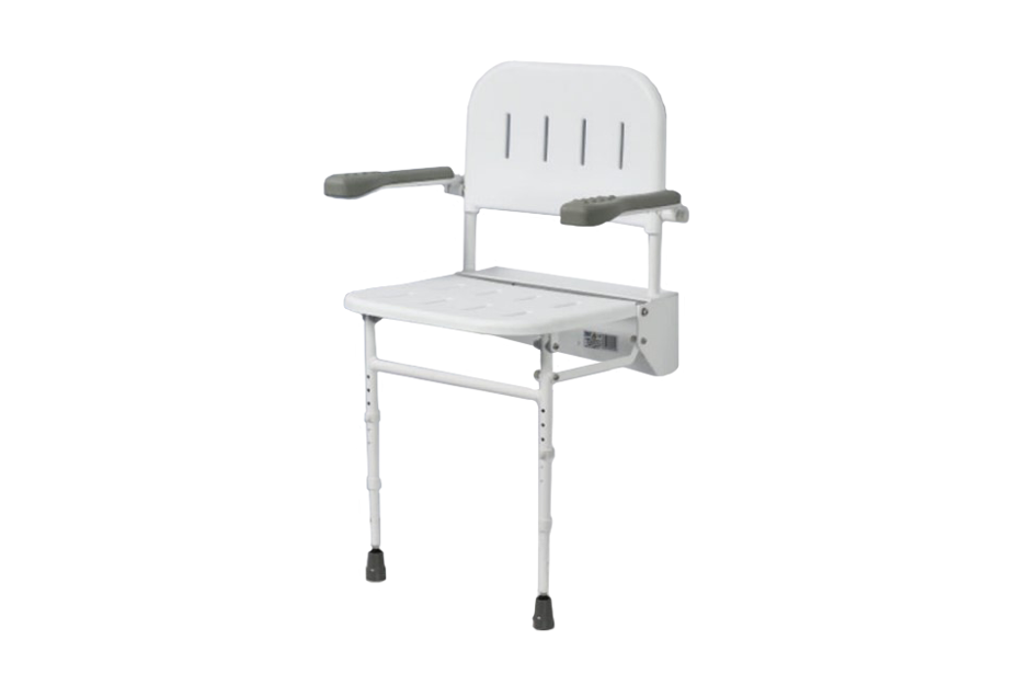 Shower Seat - Wall Mounted - With Arms from Ulitmate Healthcare - Mobility 2 You.