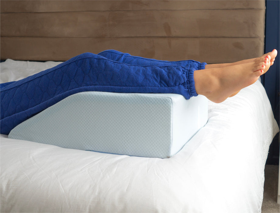 Memory Foam Leg Wedge Cushion with Gel Layer