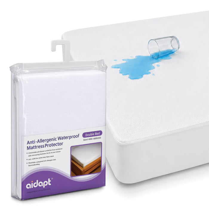 Anti-Allergenic Waterproof Mattress Protector Double