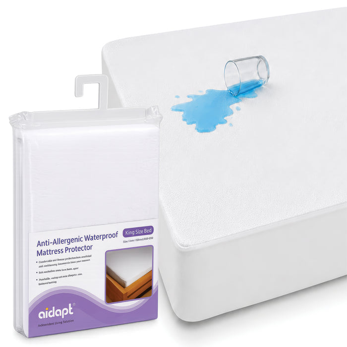 Anti-Allergenic Waterproof Mattress Protector King Size