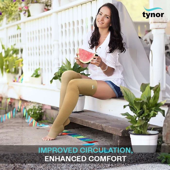 Compression Stocking Mid Thigh Classic (Pair)