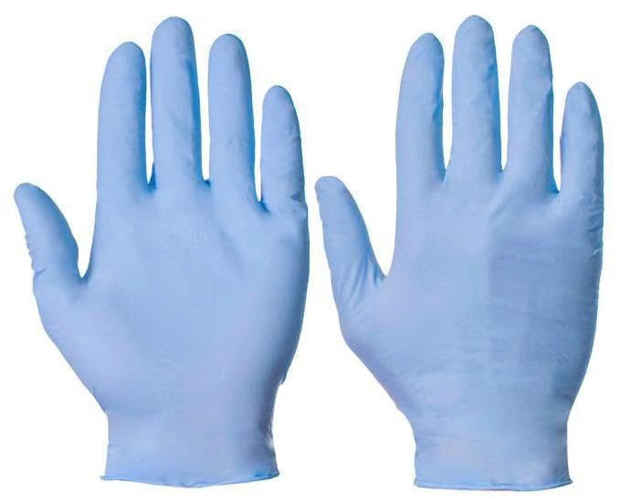 Supertouch Blue Medical Powderfree Nitrile Blue Gloves - Box of 50 Pairs
