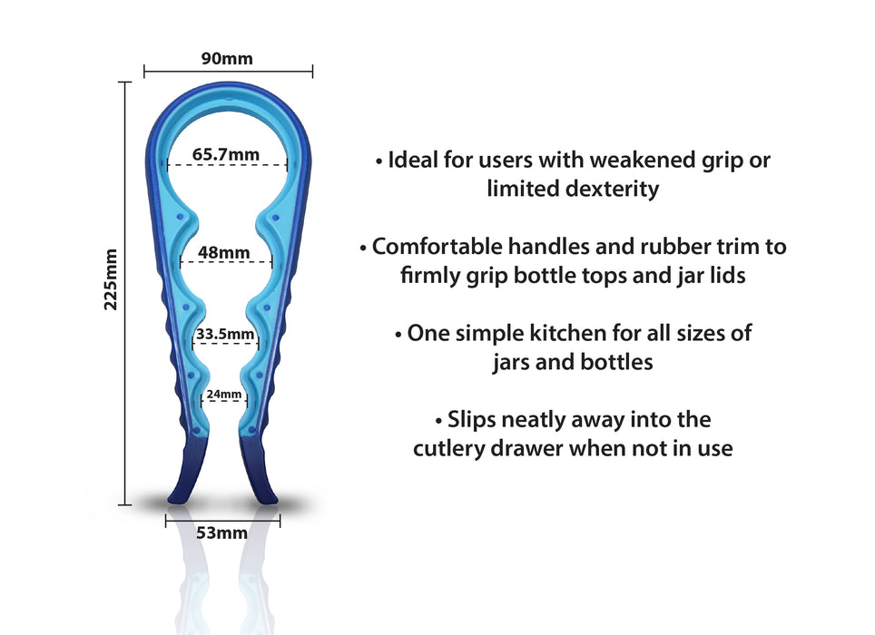 Universal 4 in 1 JAR AND BOTTLE OPENER