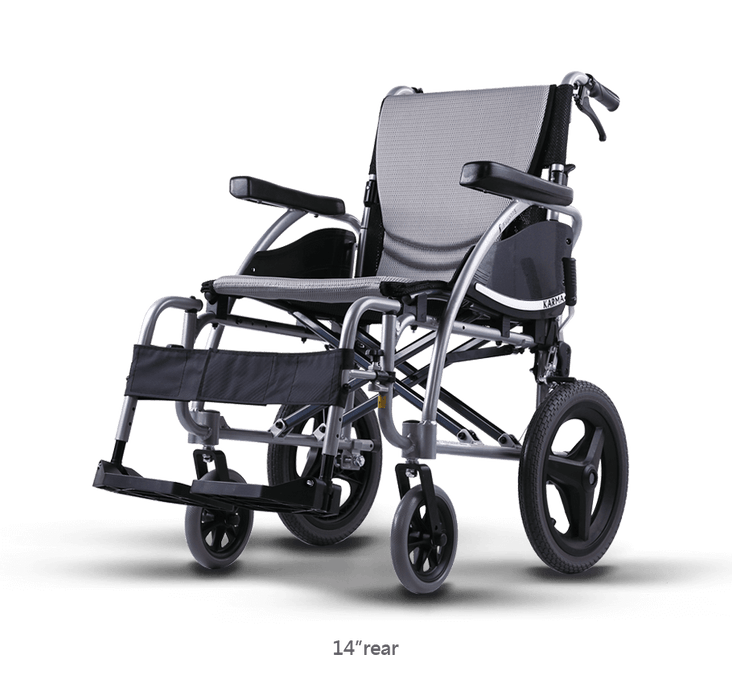 Ergo 115 Transit Wheelchair - 20" Seat - Silver - Karma