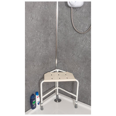 BA11 Corner Shower Stool - Mobility2you - discount wholesale prices - from Mobility2You