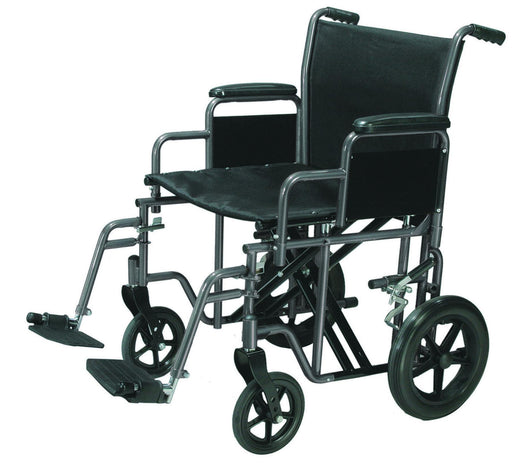 Bariatric Steel Transport Chair (Black) - Mobility2you - discount wholesale prices - from Drive DeVilbiss Healthcare